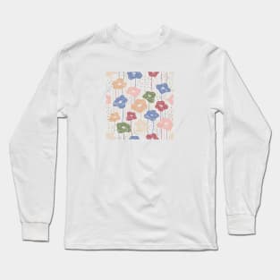 Abstract Flowers Long Sleeve T-Shirt